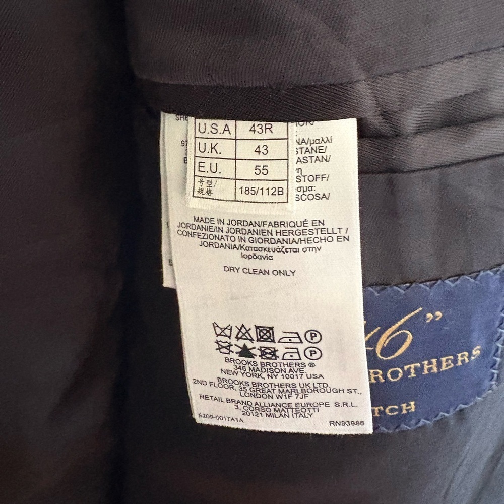 Brooks Brothers Black Wool Blazer - Picture 6 of 13
